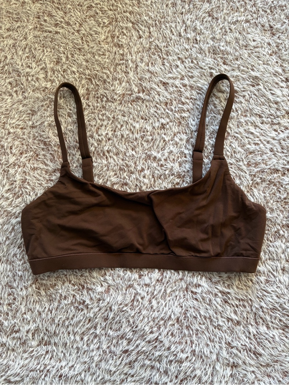 Skims Brown Wireless Bralette - Picture 1 of 3